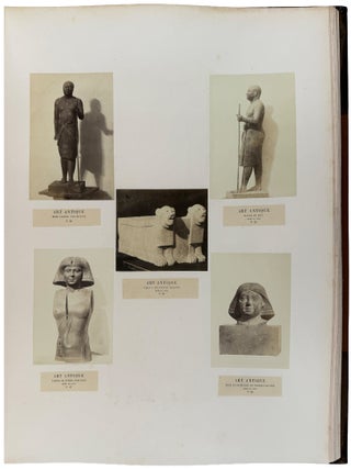 Album Photographique de la Mission Remplie en &Eacute;gypte par le Vte Emmanuel de Roug&eacute;, accompagn&eacute; de M. le Vte de Banville et de M. Jacques de Roug&eacute;, 1863-1864; photographies ex&eacute;cut&eacute;es par M. le Vte de Banville; description des planches par M. le Vte Emmanuel de Roug&eacute;