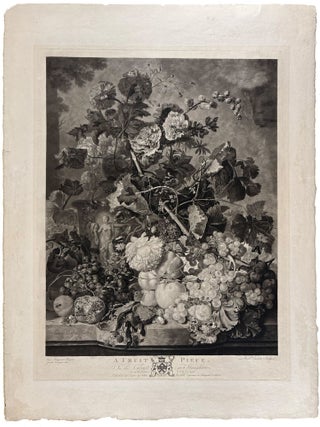 Item #5344 A Fruit Piece; A Flower Piece. After Jan VAN HUYSUM